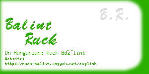 balint ruck business card